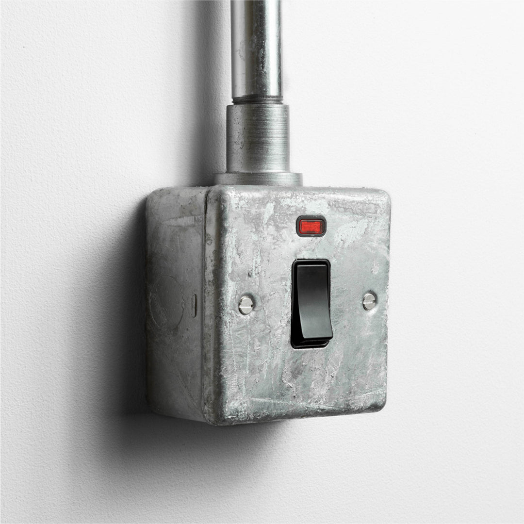 Galvanised 20A Double Pole Switch