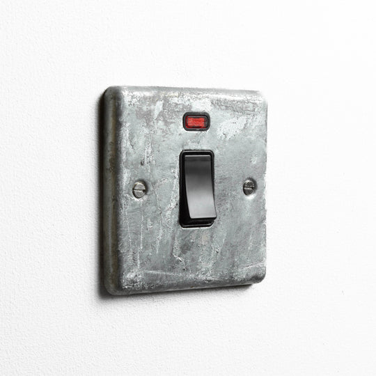 Galvanised 20A Double Pole Switch