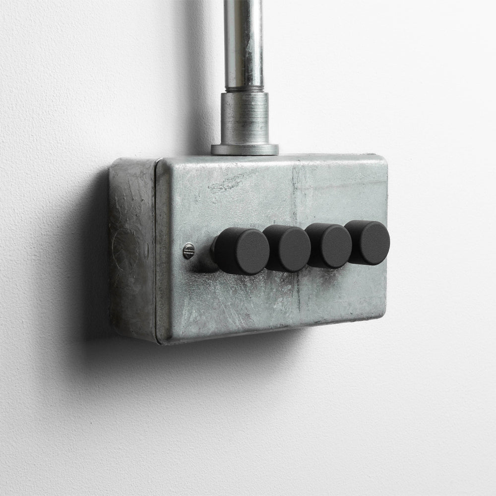 Galvanised 4 Gang 2 Way Dimmer Switch