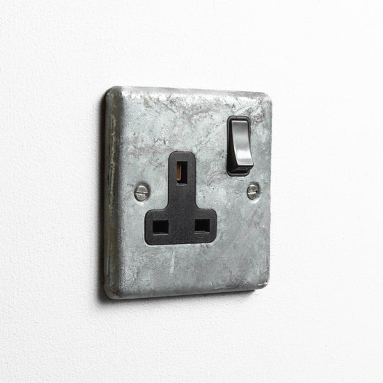 Galvanised Single Socket Outlet