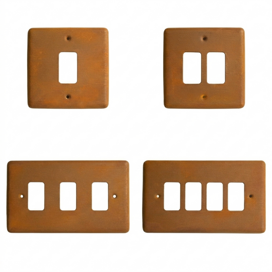 Rust Grid Plate