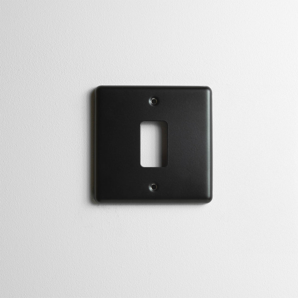Matt Black Grid Plate