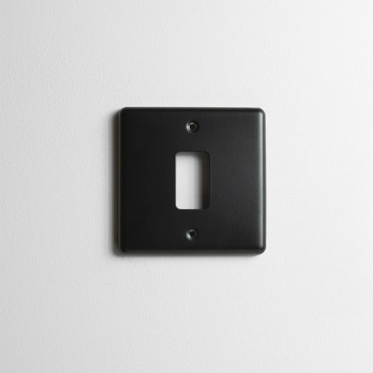 Matt Black Grid Plate
