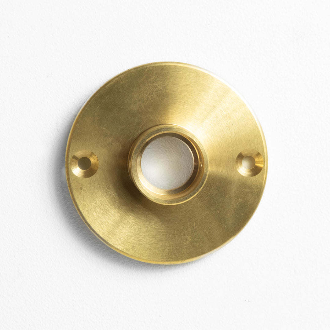 20mm Conduit Dome Cover - Raw Brass