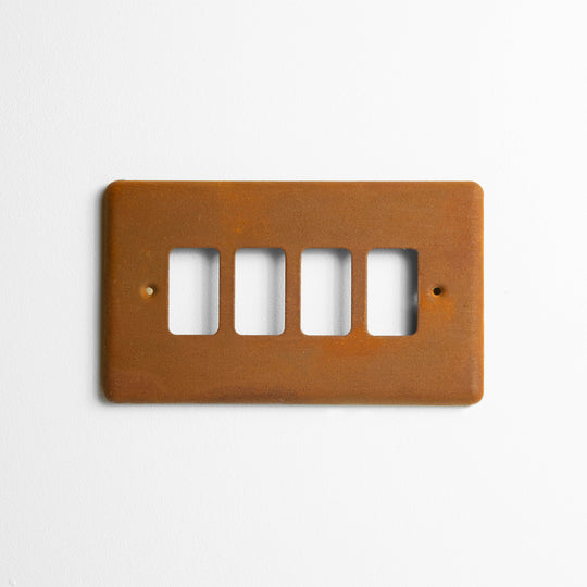Rust Grid Plate