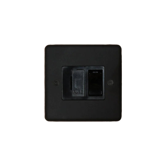 Textured Black Switched Fused Connection Switch