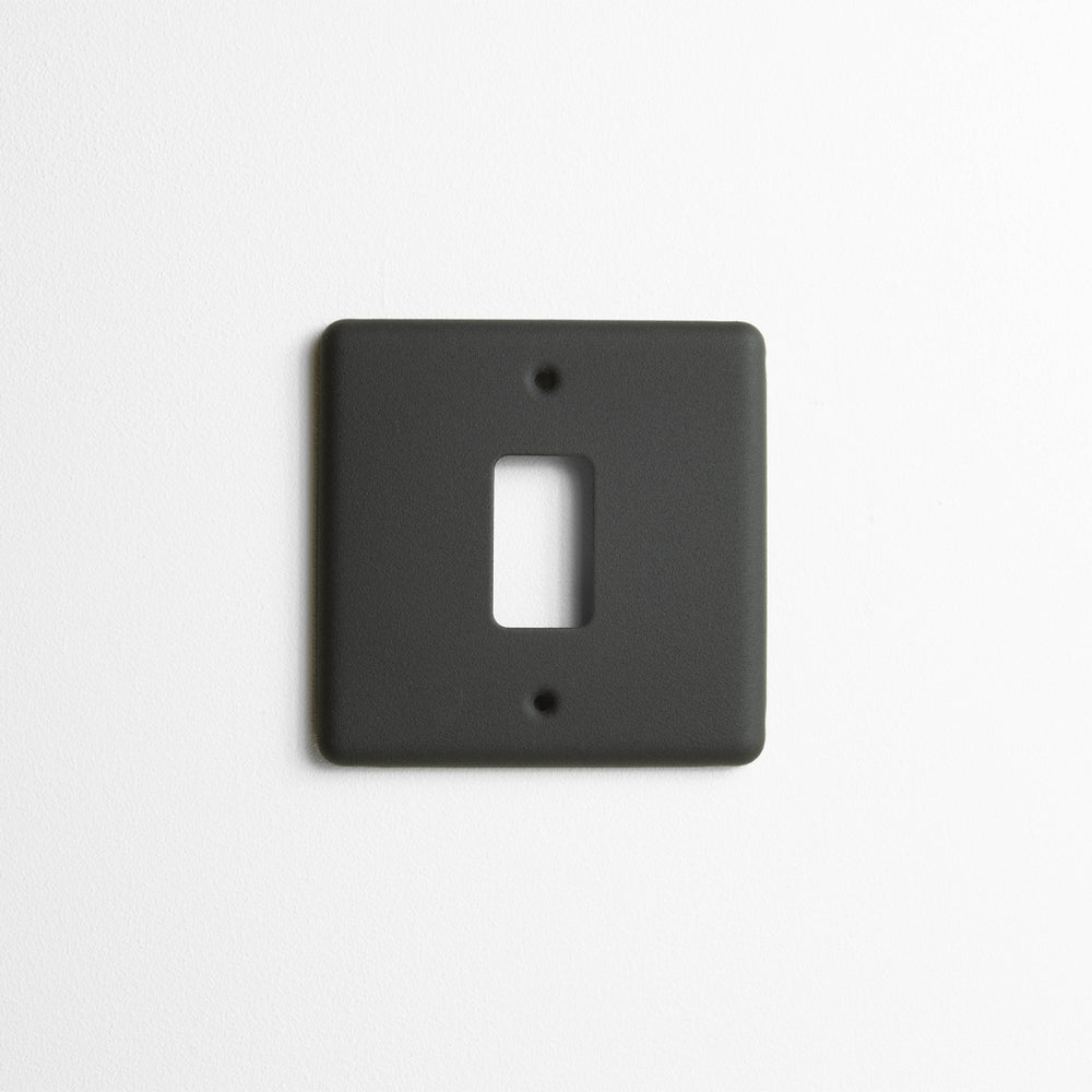 Textured Black Grid Plate