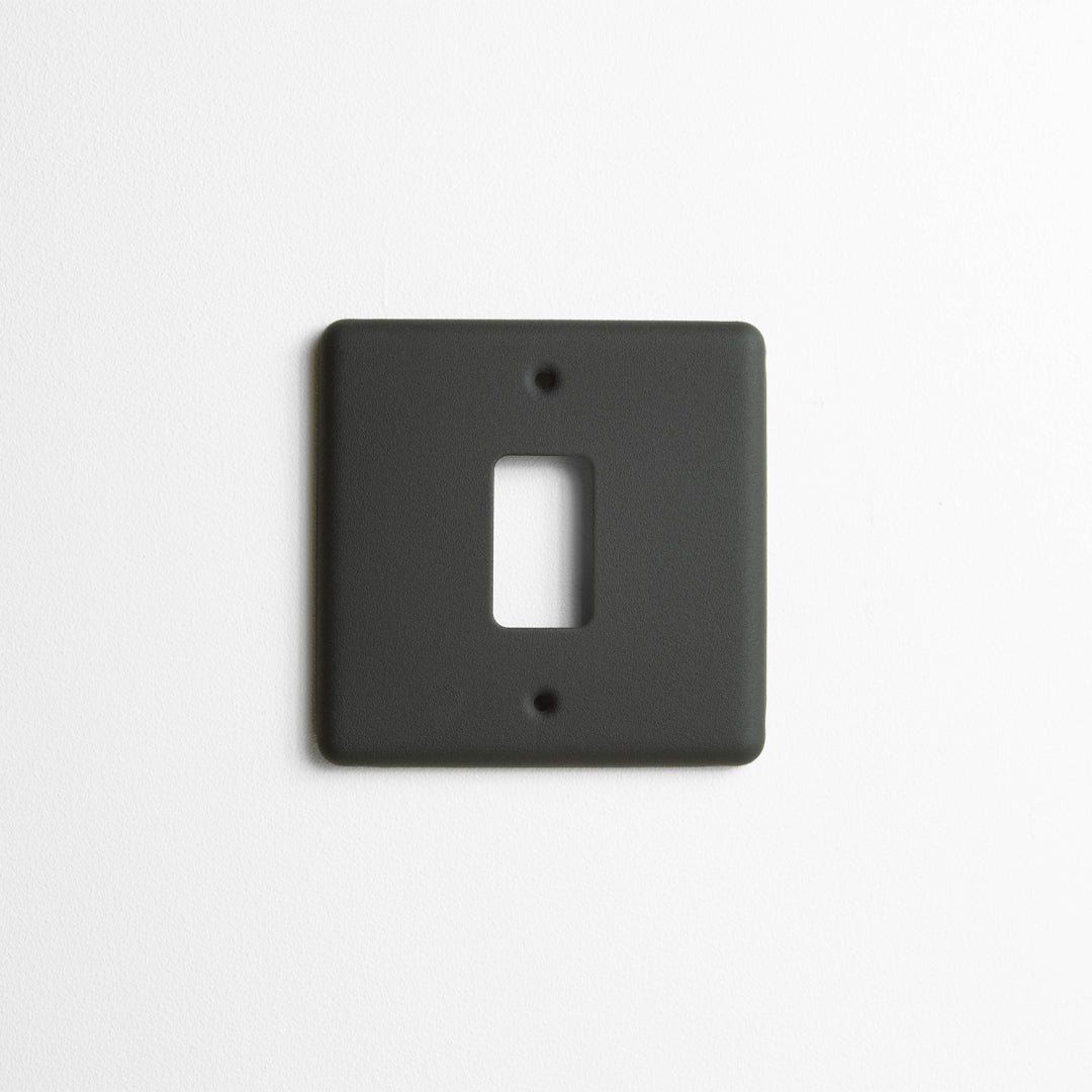 Textured Black Grid Plate