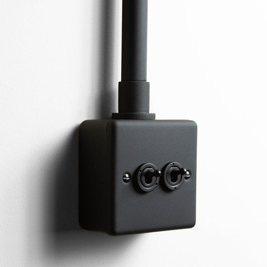 Textured Black 2 Gang 2 Way Toggle Switch