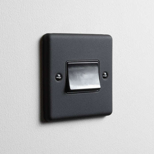 Textured Black 6A Fan Switch