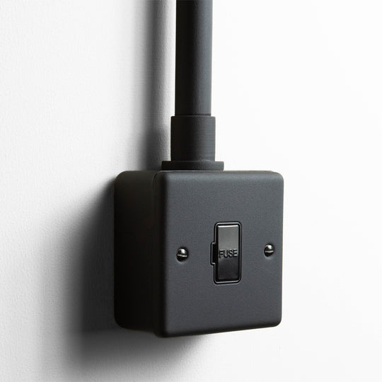 Textured Black Unswitched Fused Connection Switch