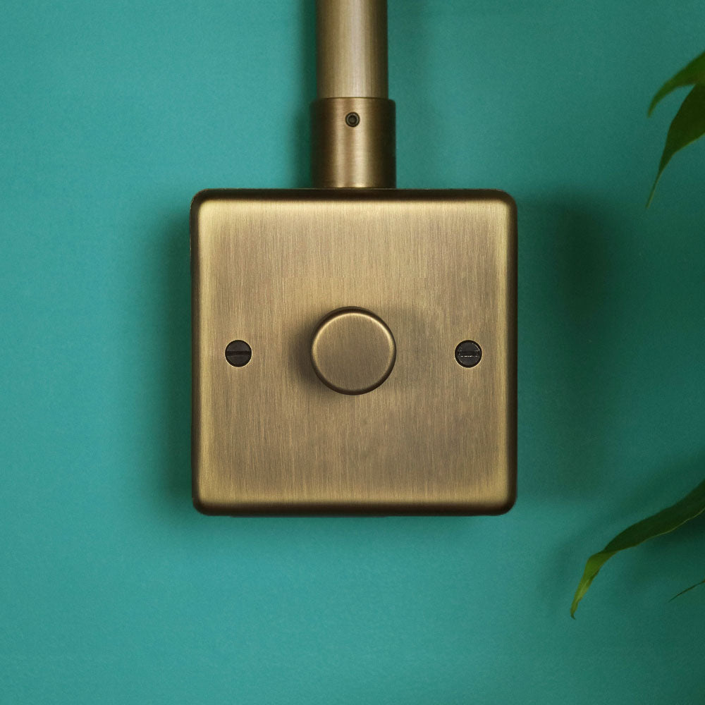 Antique Brass 1 Gang 2 Way Dimmer Switch