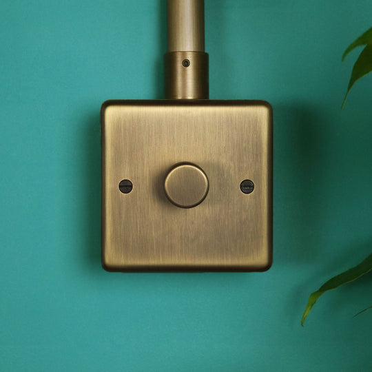 Antique Brass 1 Gang 2 Way Dimmer Switch