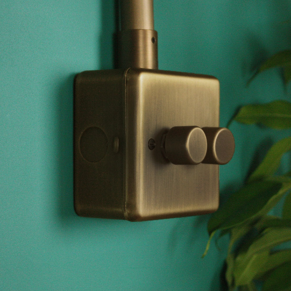Antique Brass 2 Gang 2 Way Dimmer Switch