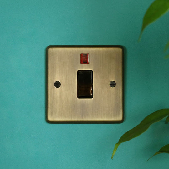 Antique Brass 20A Double Pole Switch
