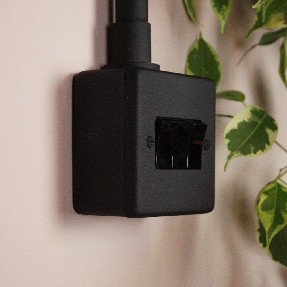 Textured Black 3 Gang 2 Way Switch