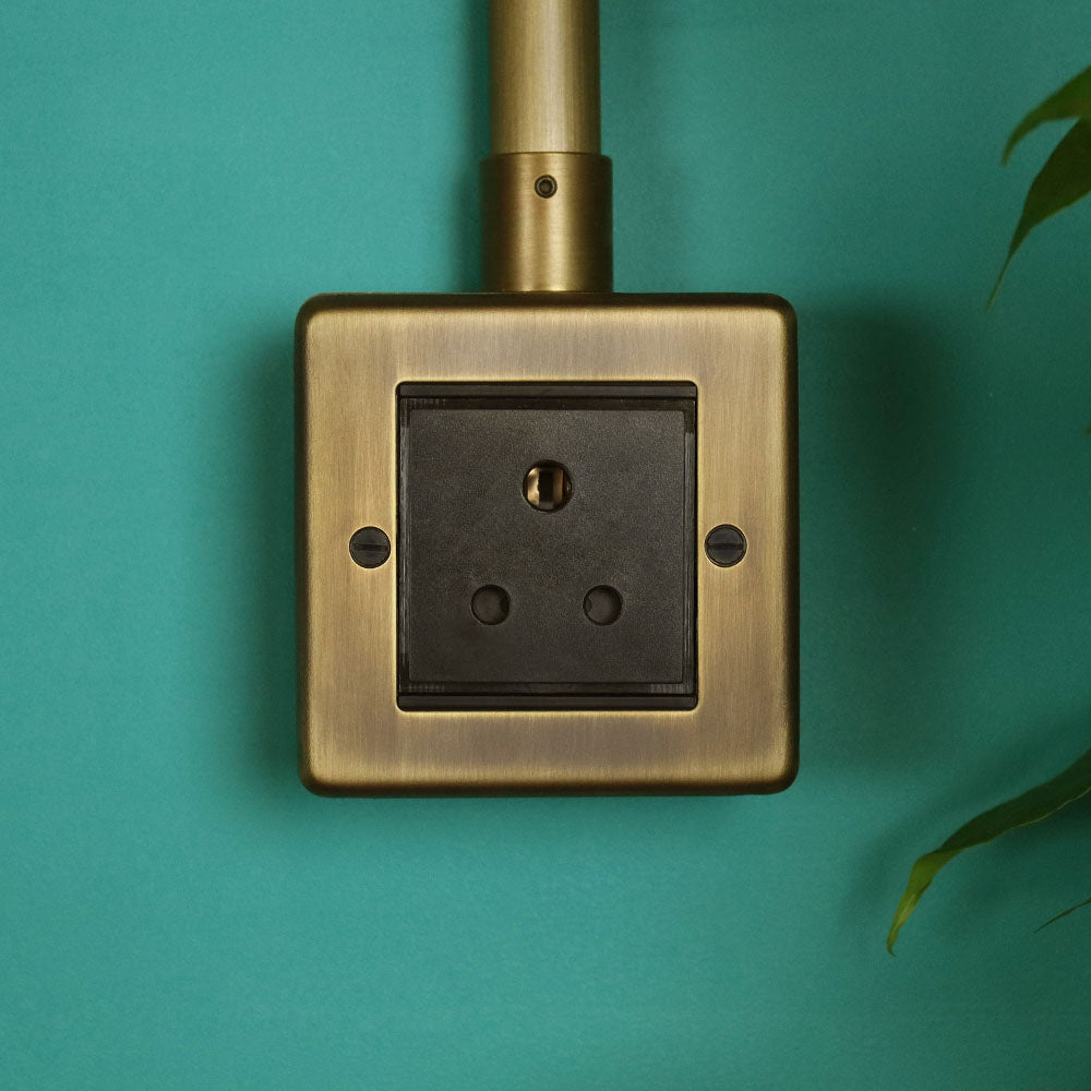 Antique Brass 5amp Socket