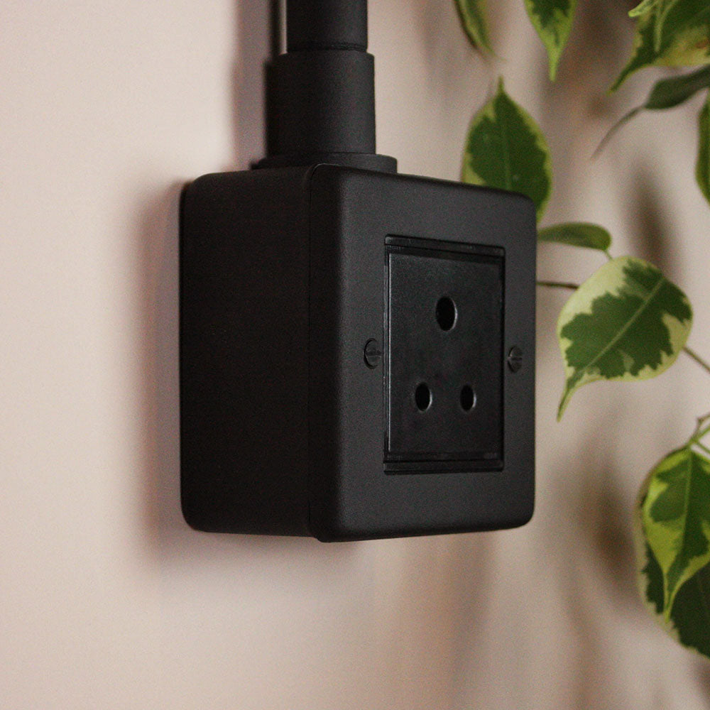 Textured Black 5A Socket