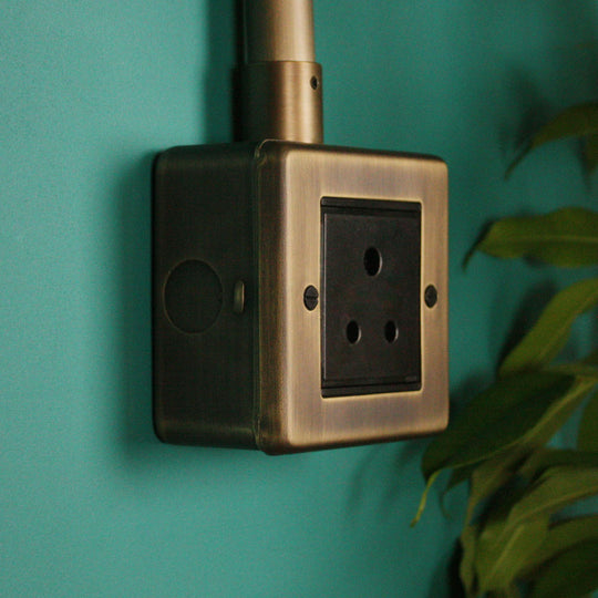 Antique Brass 5amp Socket