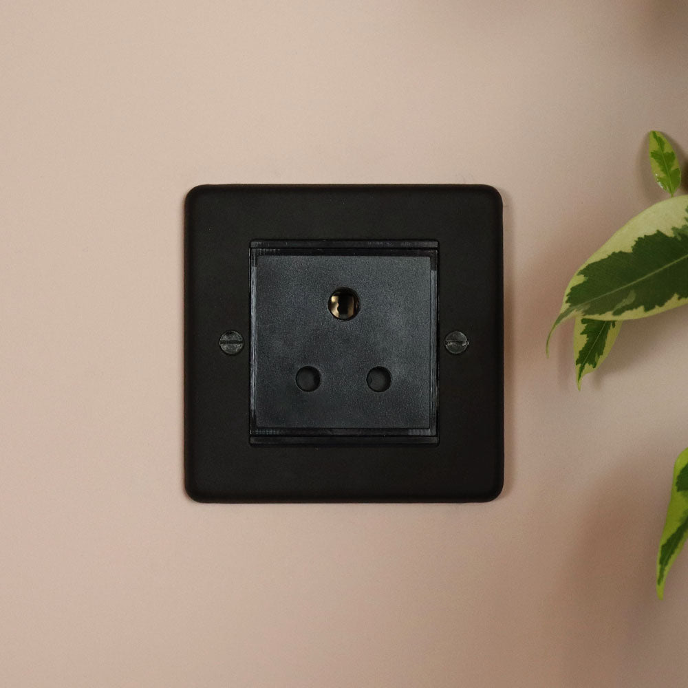 Textured Black 5A Socket