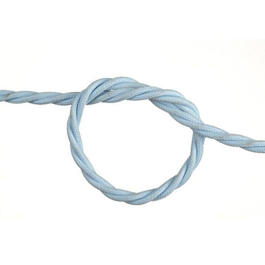 Baby Blue Twisted Fabric Cable