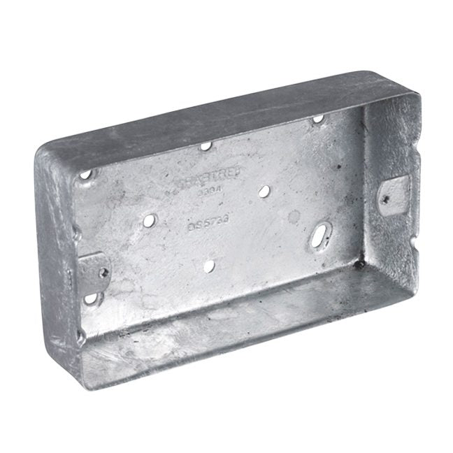 Galvanised Double Back Box – The Workshop Below