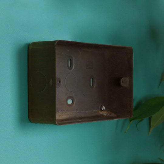 Antique Brass Double Back Box