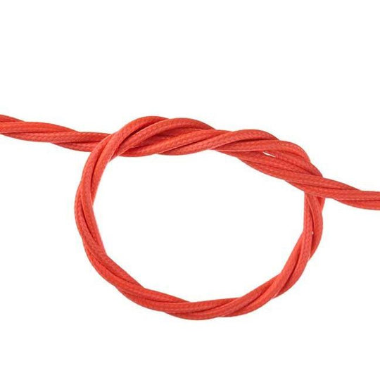 Fluorescent Pink Twisted Fabric Cable