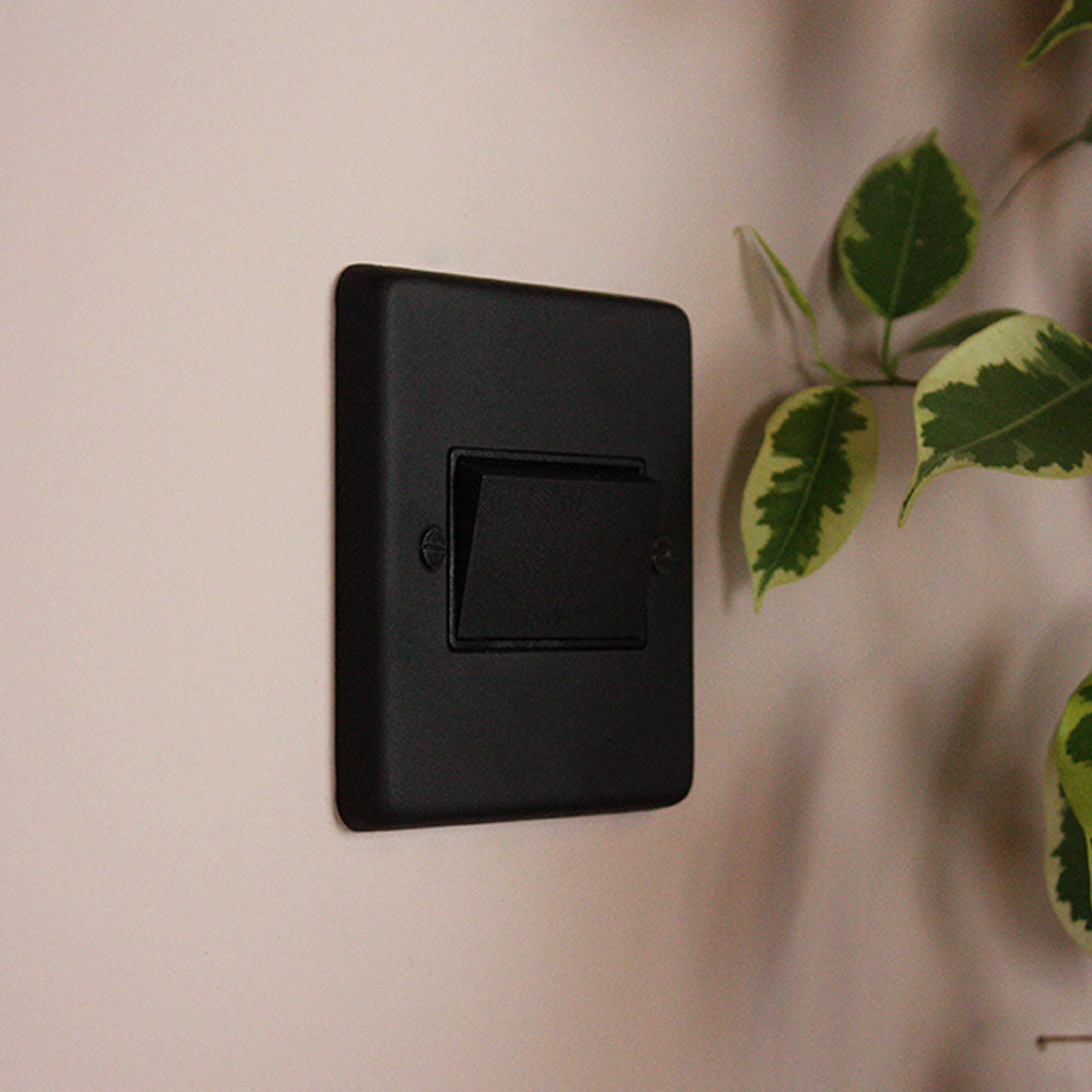 Textured Black 6A Fan Switch