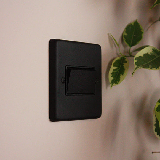 Textured Black 6A Fan Switch