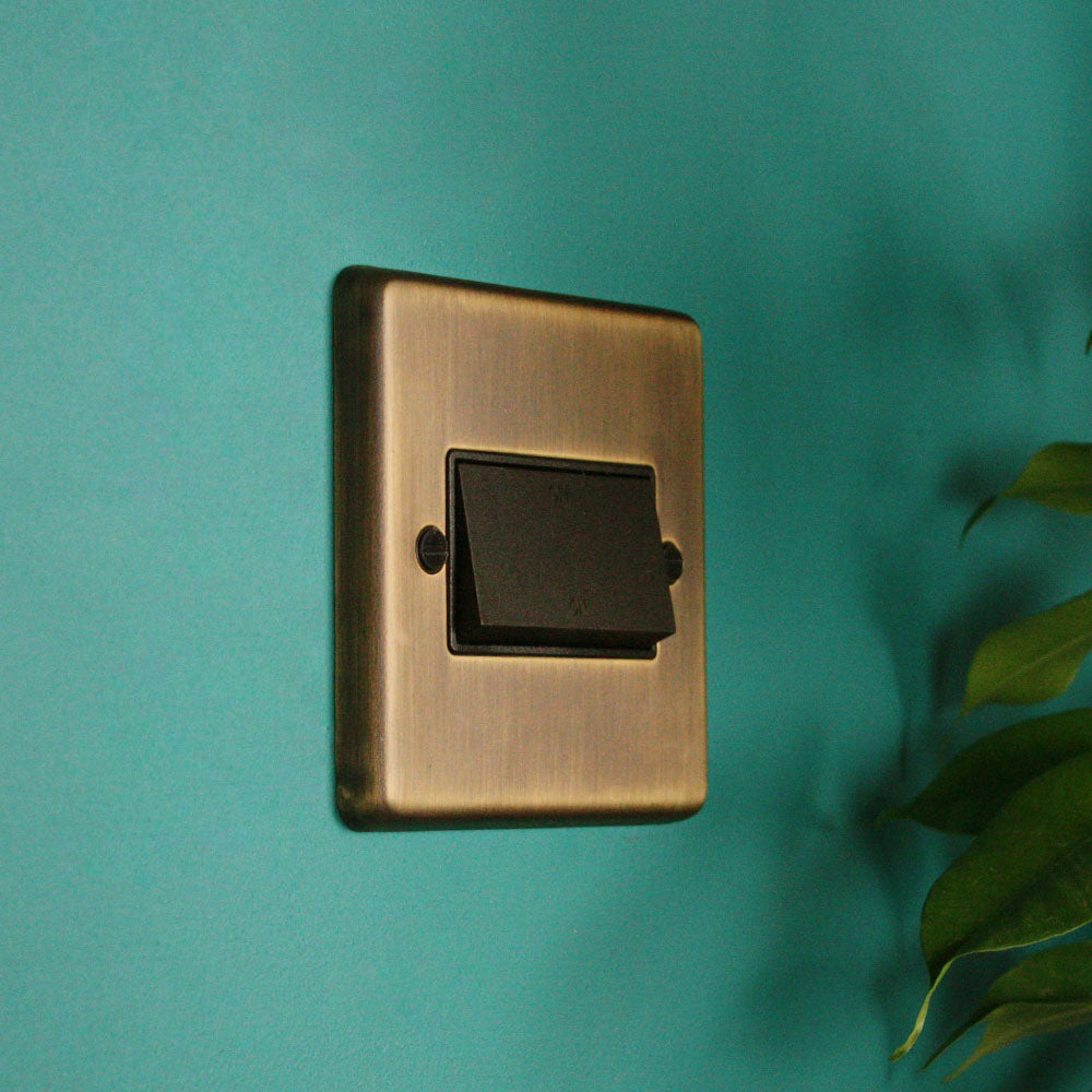 Antique Brass 6A Fan Switch