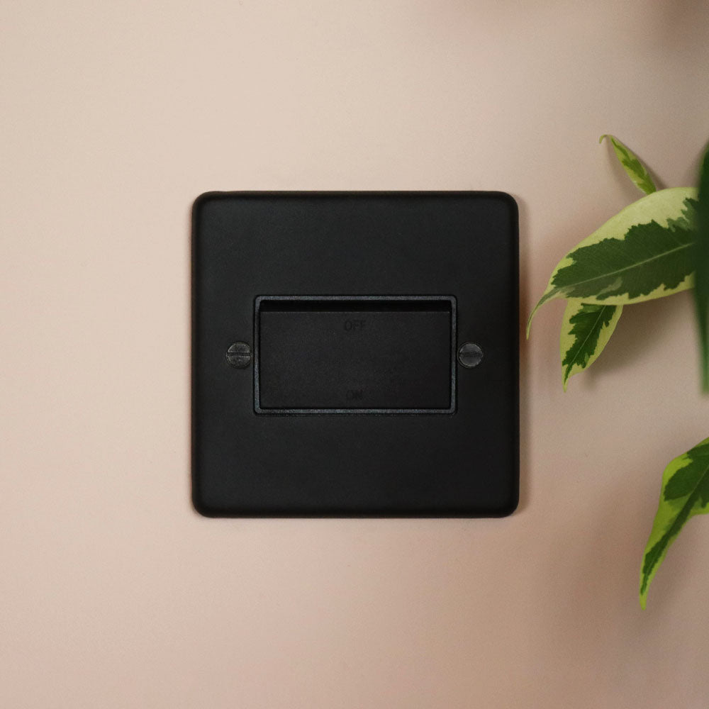Textured Black 6A Fan Switch