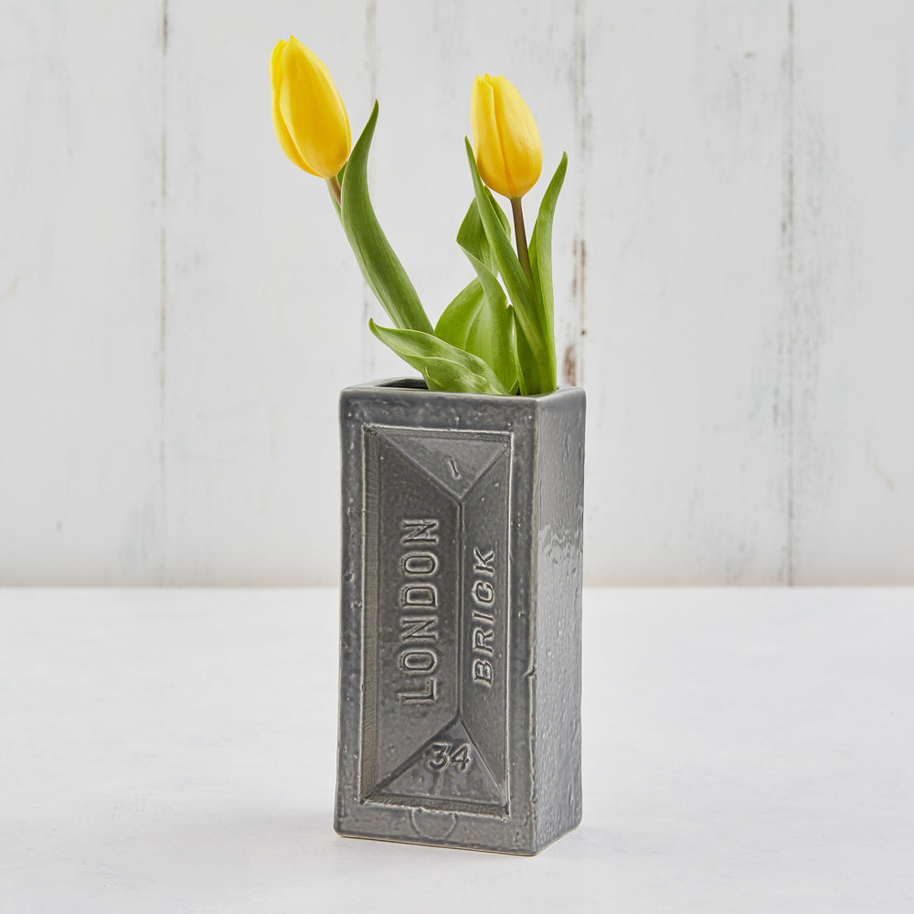 London Brick Vase Grey