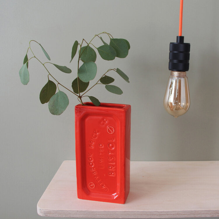 Bristol Brick Vase Orange