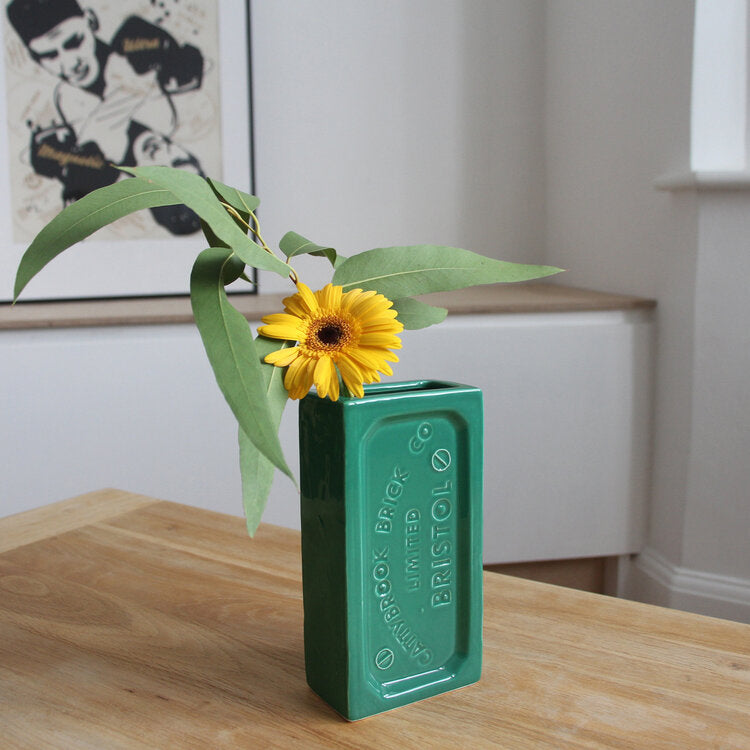 Bristol Brick Vase Green