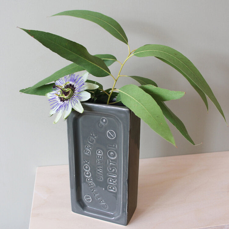 Bristol Brick Vase Grey