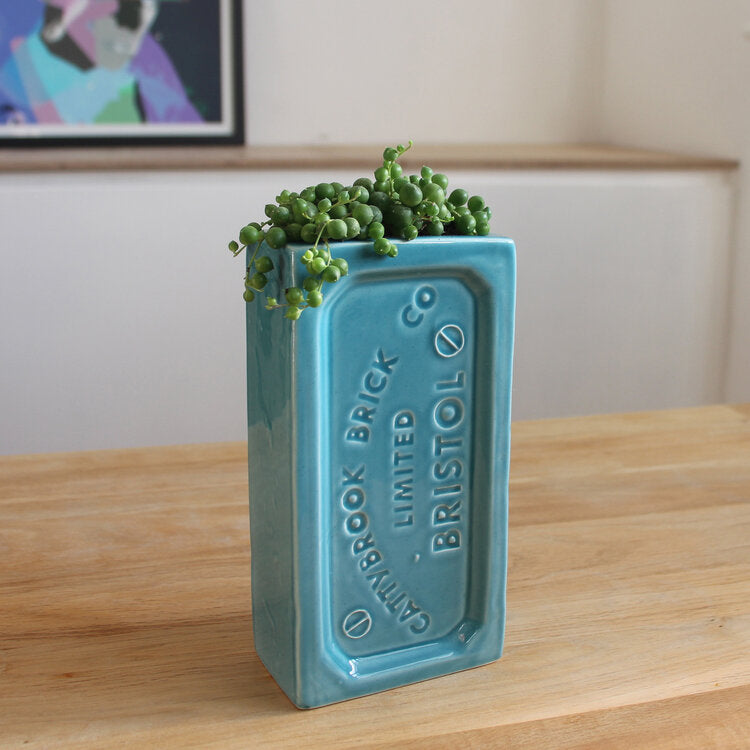 Bristol Brick Vase Turquoise