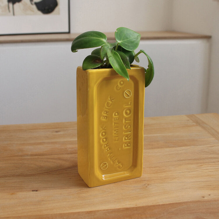 Bristol Brick Vase Yellow