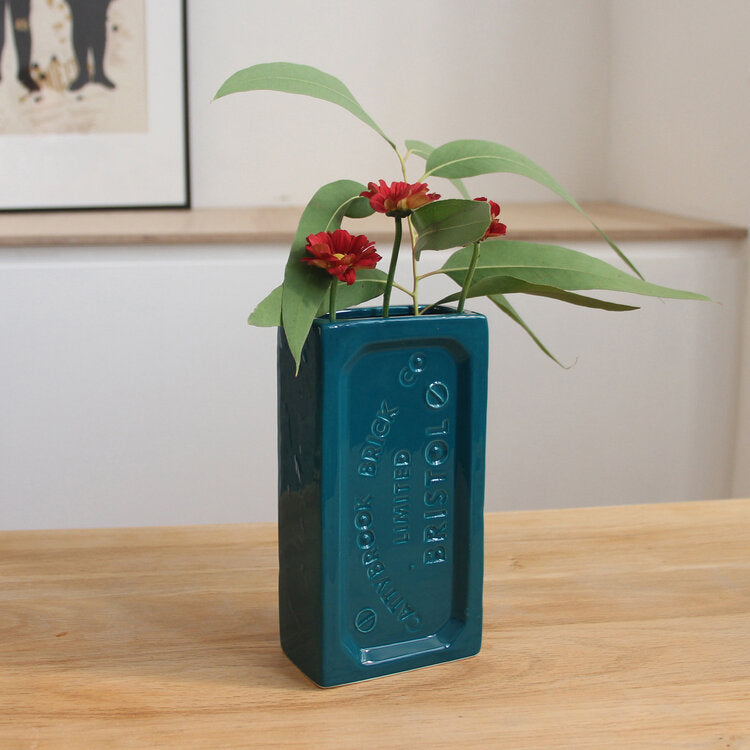 Bristol Brick Vase Teal