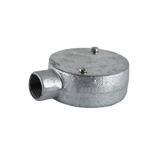 20mm Conduit End Box - Galvanised