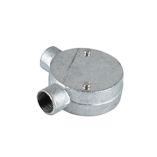 20mm Conduit Angle Box - Galvanised
