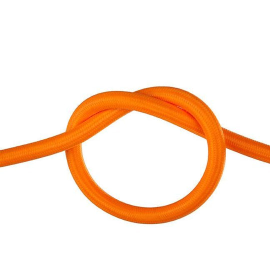 Fluorescent Orange Round Fabric Cable