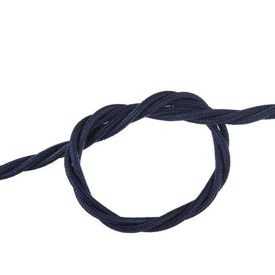 Navy Twisted Fabric Cable