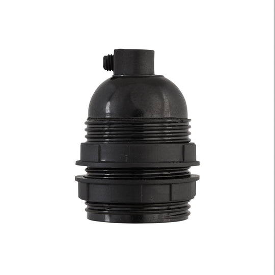 E27 Bakelite Bulb Holders - Black