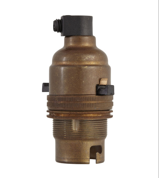 B22 Switched Bulb Holders with Cord Grip