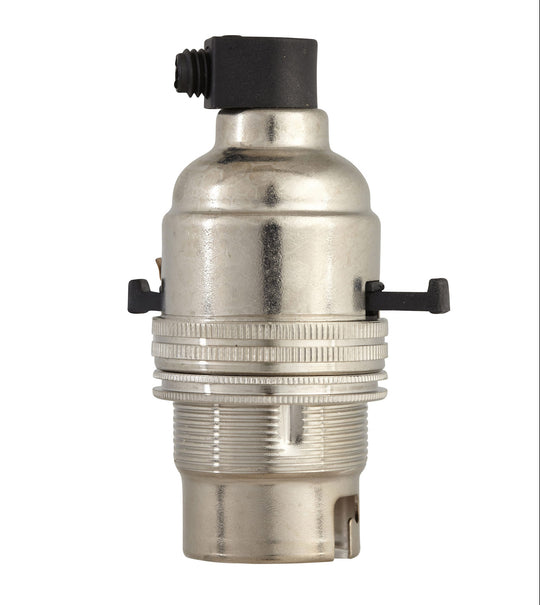 B22 Switched Bulb Holders with Cord Grip
