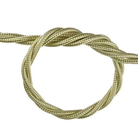 Pale Green Twisted Fabric Cable