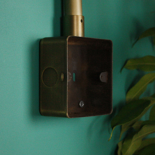 Antique Brass Single Back Box