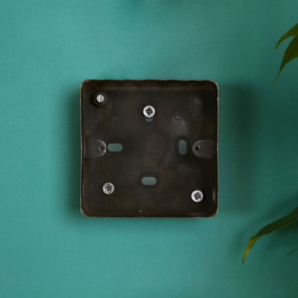 Antique Brass Single Back Box