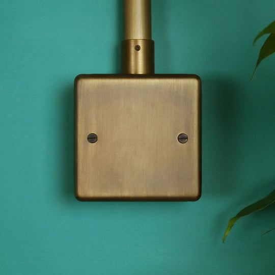 Antique Brass Single Blank Plate